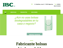Tablet Screenshot of ibcbolsas.com